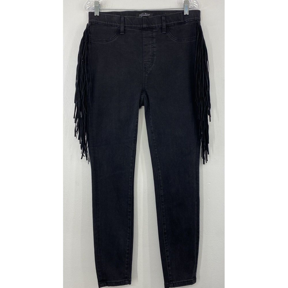 Judy Blue Pull‎ On Pants Woman's 11/30 Skinny Fit Side Fringe Western Cowgirl
